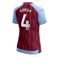 Camisa de time de futebol Aston Villa Ezri Konsa #4 Replicas 1º Equipamento Feminina 2023-24 Manga Curta